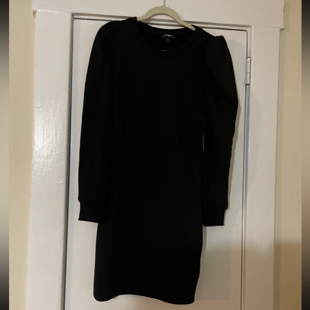 Express Classic Black Long Sleeve Sweater Dress size‎ Small